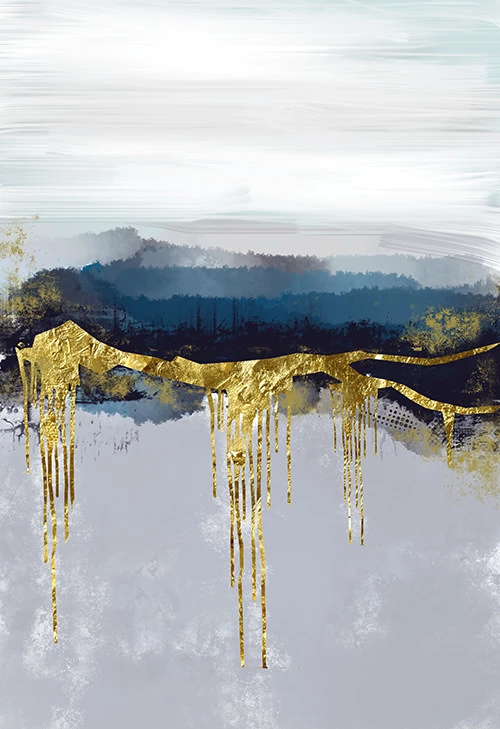 Мастер-класс «Абстрактная картина с золотой поталью» в Москве